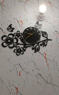 3D Flower Wooden Wall Clock With LED Light MZ1261200092MRTS