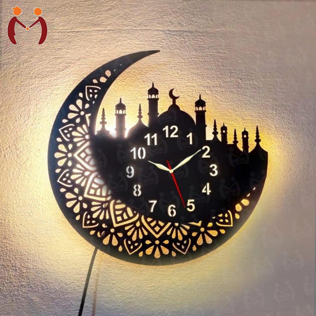Islamic Wooden Wall Clock MZ1261200108MRTS