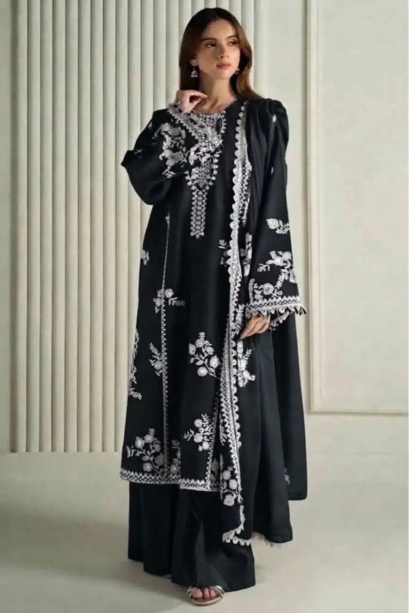 Women's Unstitched Embroidered Suit 3-Piece MZ1734200554MHSE