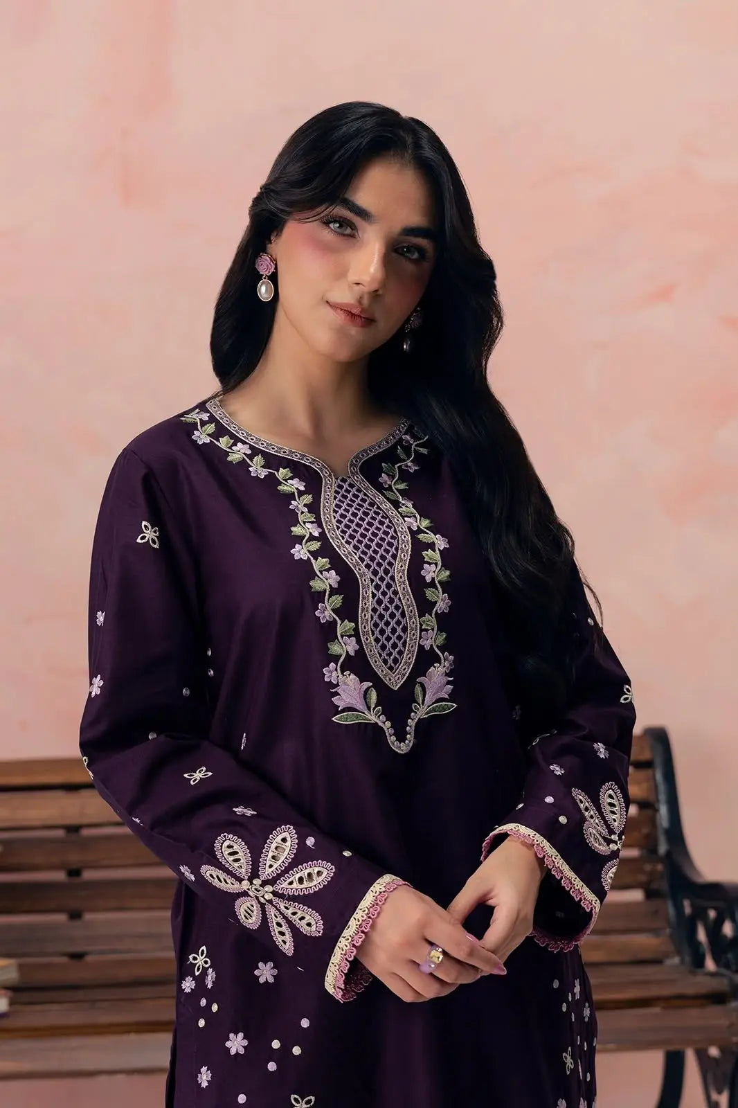 Women's Unstitched Embroidered Suit 2-Piece MZ1734200556MHSE