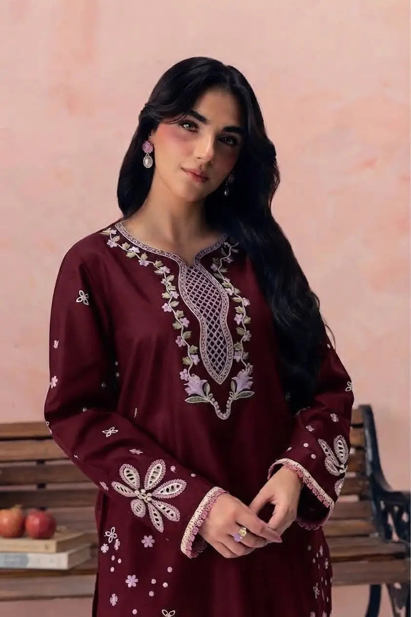Women's Unstitched Embroidered Suit 2-Piece MZ1734200556MHSE