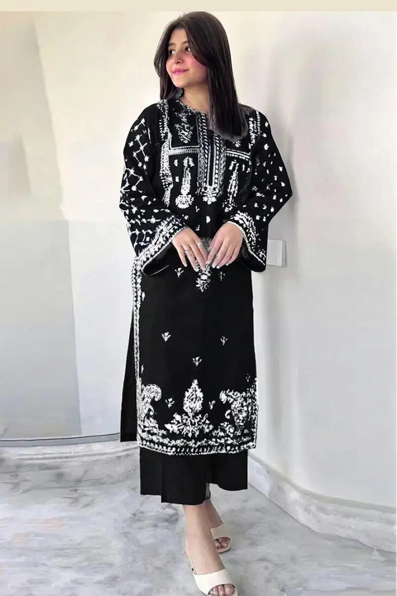 Women's Unstitched Embroidered Suit 2-Piece MZ1734200556MHSE