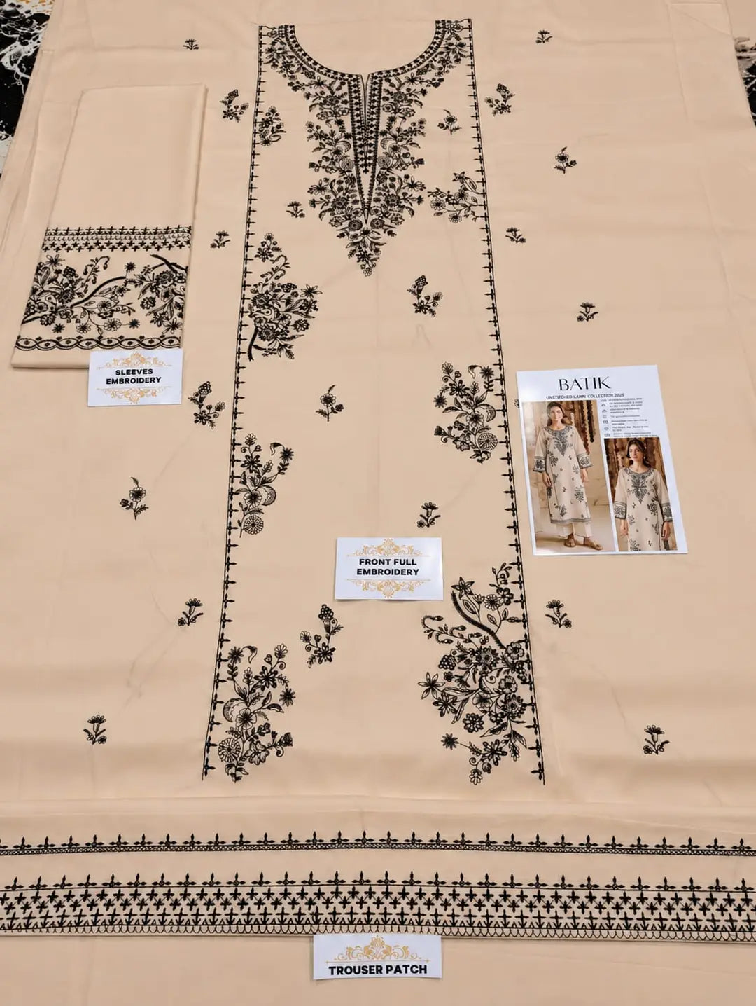 Women's Unstitched Embroidered Suit 2-Piece MZ1734200558MHSE