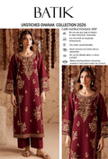 Women's Unstitched Embroidered Suit 2-Piece MZ1734200558MHSE