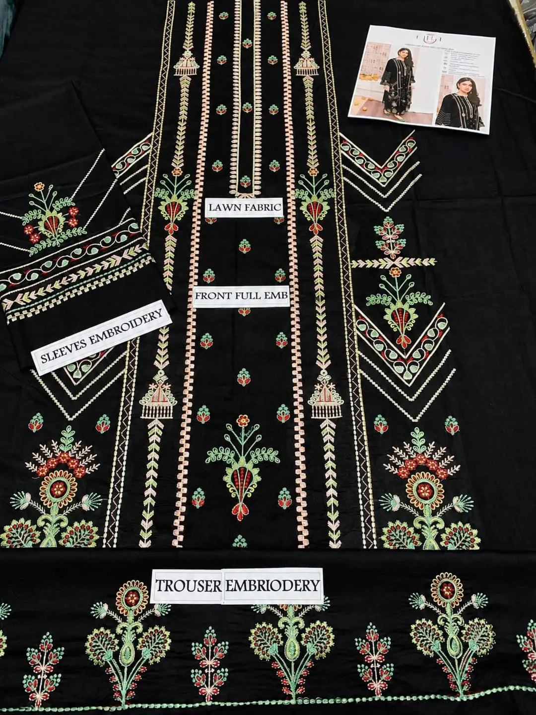Women's Unstitched Embroidered Suit 2-Piece MZ1734200558MHSE