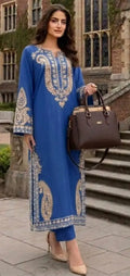 Women's Unstitched Embroidered Suit 2-Piece MZ1734200558MHSE