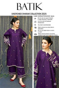 Women's Unstitched Embroidered Suit 2-Piece MZ1734200558MHSE