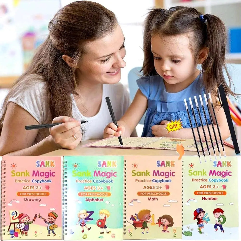 Kids Sank Magic Practice Copybook Set 4-Piece MZ1855200085MS
