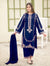 Blue Sequin Embroidered 3-Piece Suit for Eid & Weddings