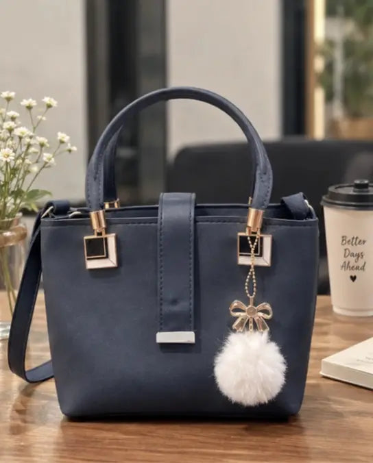 Girls' Leather Plain Handbag MZ2977200015HEOFFN