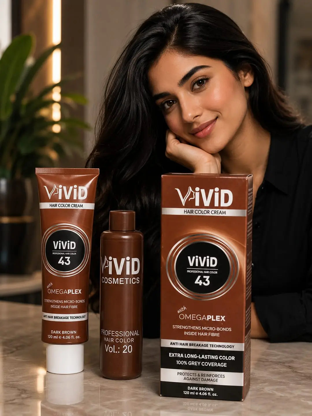 Hair Dye Cream 43 Brown MZ2987200095KIFNMT
