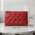 Women's Embroidered Hand Clutch Double Pocket MZ30500000048RITS