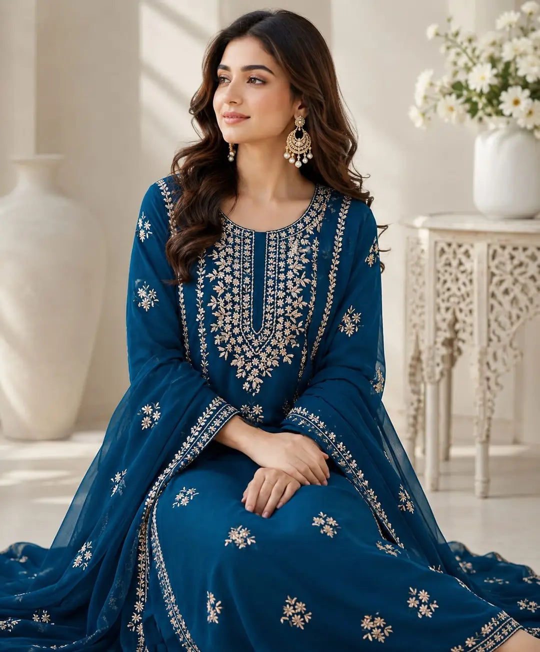 Women's Unstitched Gota Work Suit 2-Piece MZ3085200036TEZBCN