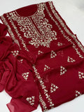Women's Unstitched Gota Work Suit 2-Piece MZ3085200036TEZBCN