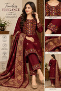 Women's Unstitched Embroidered Suit 3-Piece MZ3188200020BK