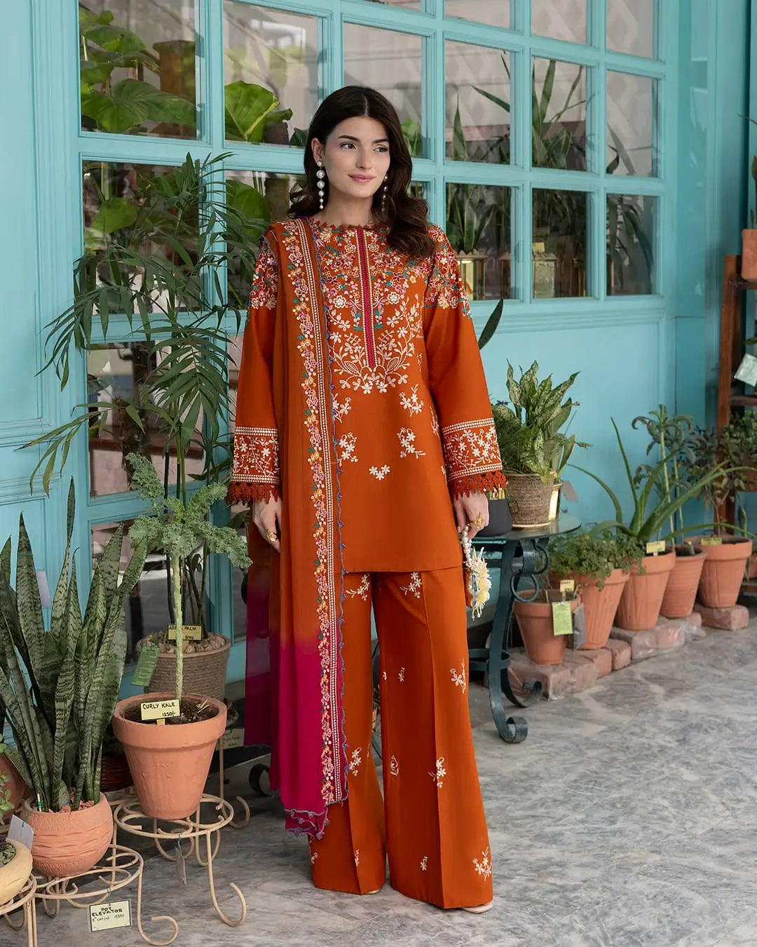 Women's Unstitched Embroidered Suit 3-Piece MZ3292200008HBTS
