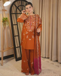 Women's Unstitched Embroidered Suit 3-Piece MZ3292200008HBTS