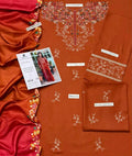 Women's Unstitched Embroidered Suit 3-Piece MZ3292200008HBTS