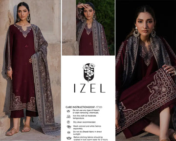 Women's Unstitched Embroidered Suit 3-Piece MZ3292200027HBTS